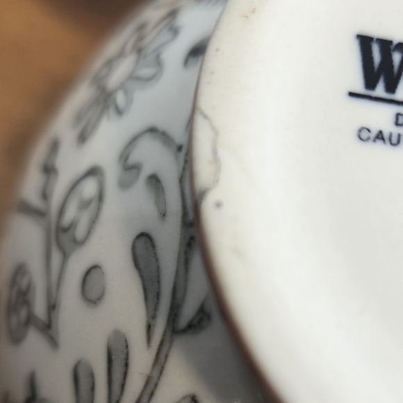 OWL SET World Market Oversized Owl Mug with Matching Saucer Hard To Find Unique - Picture 3 of 9